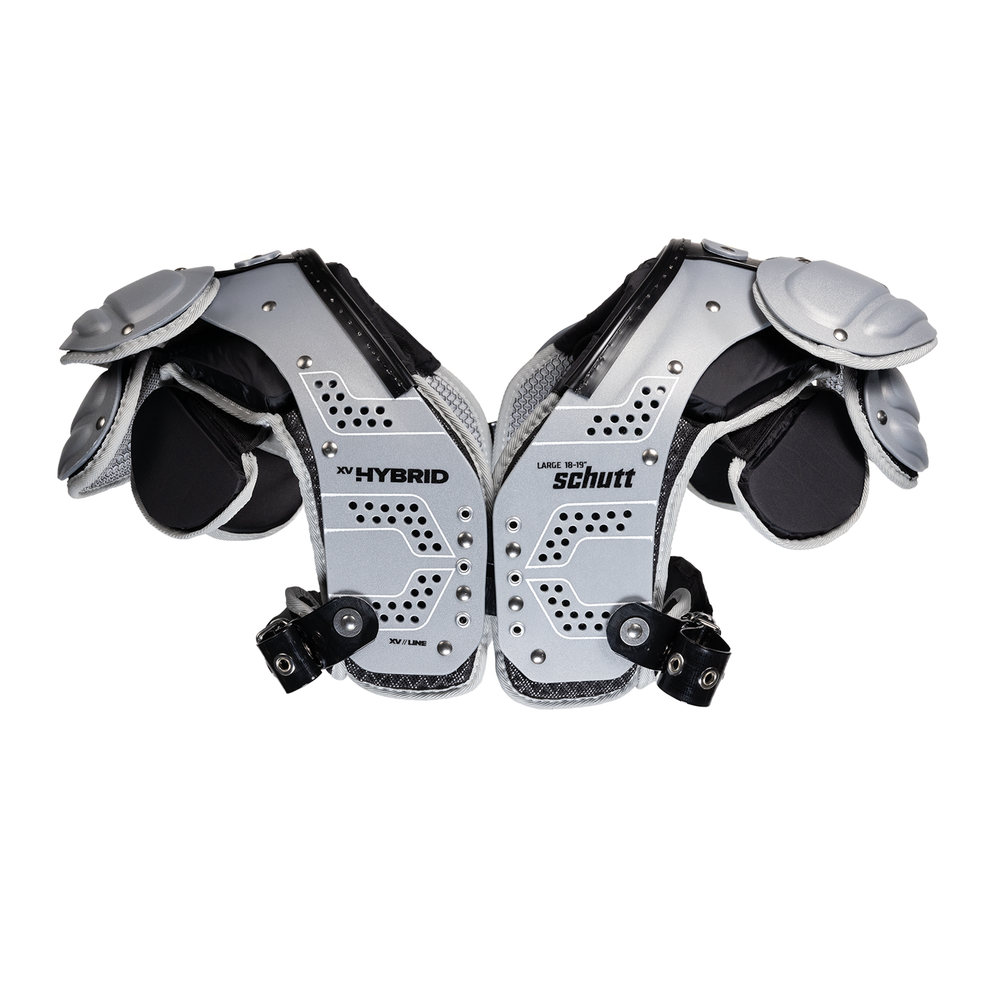 Schutt ショルダーパッド Mサイズ グレー/オレンジ XV LINE