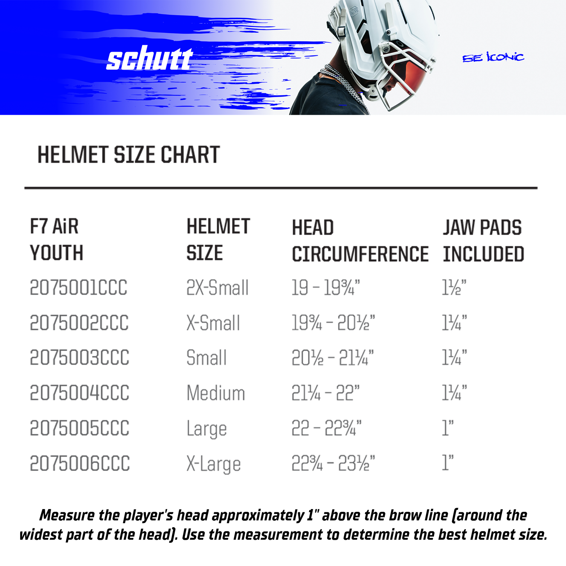 F7 AiR YOUTH HELMET