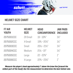F7 AiR YOUTH HELMET