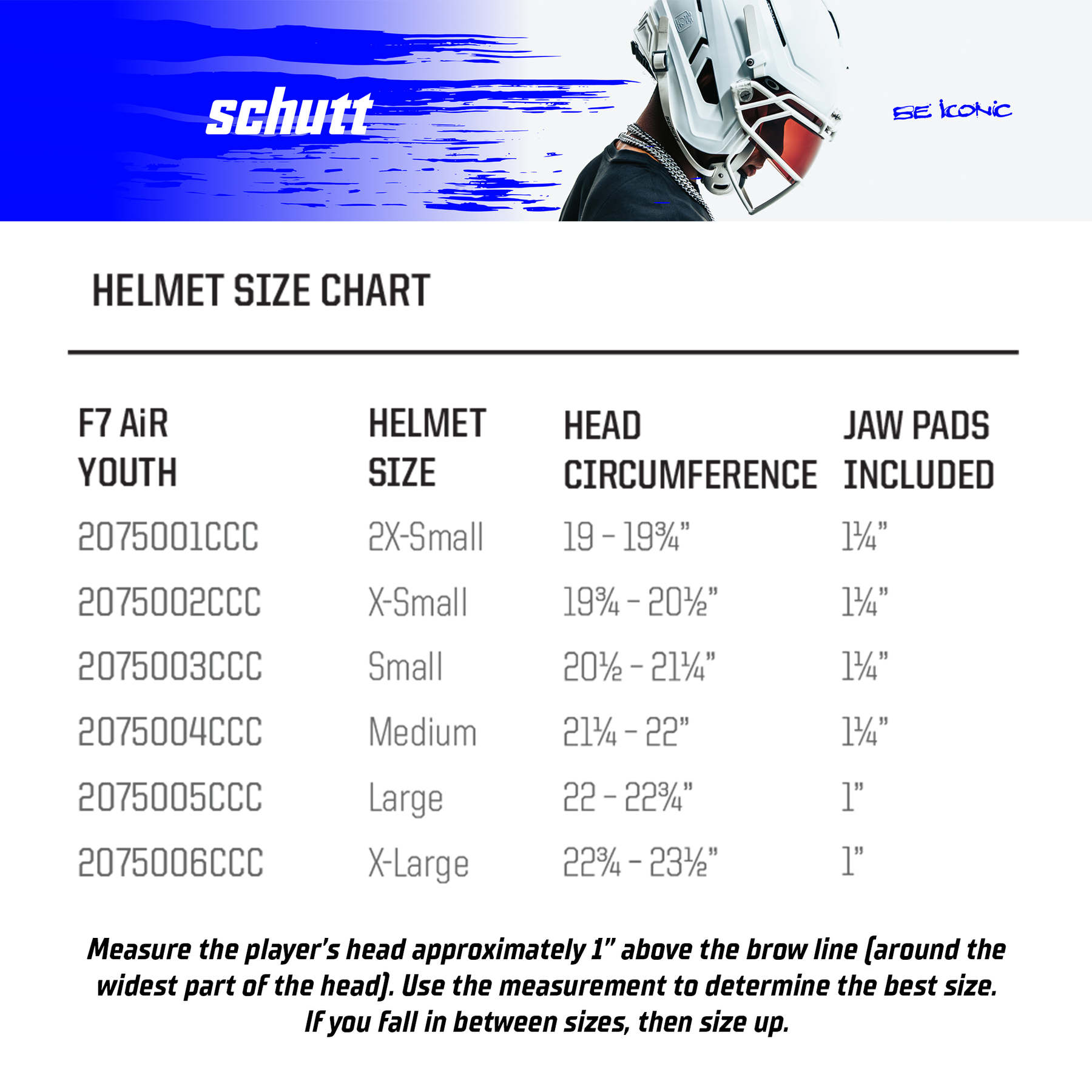 Schutt Youth F7 Air Molded Gloss Black Football Helmet 2XS